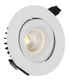 9W Ø11,5cm inbouwspot RA90 - 12V-24V, zaagmaat: Ø9,5 cm, afmetingen: Ø11,5 cm, witte rand