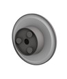 12W Wandlamp - IP44 buiten, Ø18cm, 3 lichtkleuren, grijs, CCT