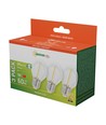 LED lampen E27 1W - 230V, filament, warm wit, helder, Spectrum, 3-pak