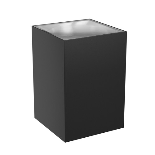 9W Torre wandlamp - IP54 buiten, CCT, vierkant, 3 lichtkleuren, zwart, incl. lichtbron