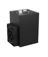 9W Torre wandlamp - IP54 buiten, CCT, vierkant, 3 lichtkleuren, zwart, incl. lichtbron