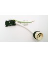 GU10-fitting, keramisch, met houder voor inbouwspot