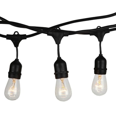 V-Tac lichtsnoer voor 10 stuks E27 lampen - 5 meter, IP54, 230V, zonder lichtbron