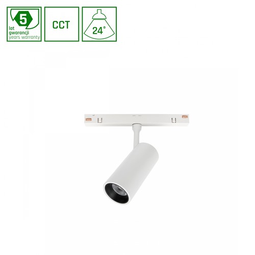 6W SMART 48V railspot voor Shift systeem - CCT, 24 graden, RA90, 5 jaar garantie