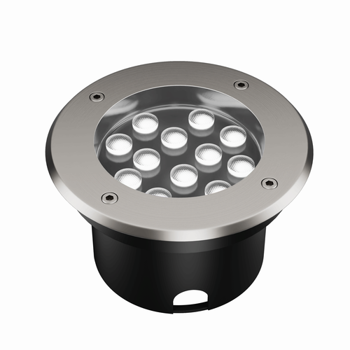 LEDlife inbouwspot - 12W, rond, roestvrij staal, 24V AC/DC