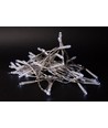 7 m. koud wit LED kerstlichtsnoer - 96 LED, IP44 buiten, timer, batterij