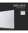 60x60 LED-paneel, 36W - Hoogte: 33mm, Witte rand
