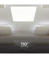 60x60 LED-paneel, 36W - Hoogte: 33mm, Witte rand