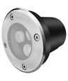 LEDlife inbouwspot - 3W, rond, roestvrij staal, 24V AC/DC