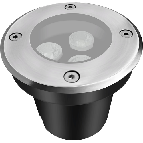 LEDlife inbouwspot - 3W, rond, roestvrij staal, 24V AC/DC