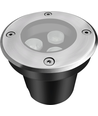 LEDlife inbouwspot - 3W, rond, roestvrij staal, 24V AC/DC
