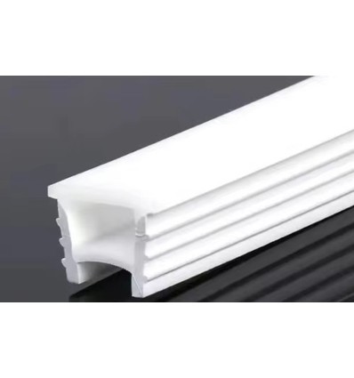 Siliconenprofiel 13x11 voor infrezen - Per meter, gatmaat 10x10mm, geschikt voor 5-8mm brede LED strip