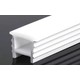 Siliconenprofiel 18x13 voor infrezen - Per meter, gatmaat 14x14mm, geschikt voor 8-10mm brede LED strip