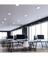 12W Ø17cm 2-in-1 LED inbouwpanel - 125lm/W, 4000K, Gat: Ø14,5 cm, Afmeting: Ø17 cm, opbouw/inbouw