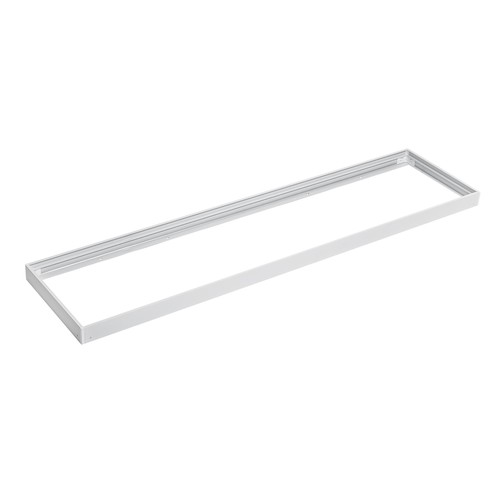 Frame voor 120x30 LED-paneel - Snel te monteren, plastic hoeken, zonder zichtbare schroeven, witte rand