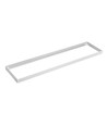 Frame voor 120x30 LED-paneel - Snel te monteren, plastic hoeken, zonder zichtbare schroeven, witte rand