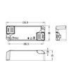 Lifud 20W / 400-550mA dimbare LED driver - 25-40V, Triac fase-afsnijding, flicker free