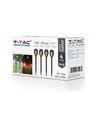 Zonne-energie tuinlampen 4 stuks - Zwart, met spies, vlam effect, 50 cm hoog