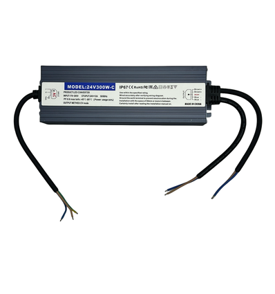 300W / 24V DC voeding - 12,5A, IP67, Flicker free