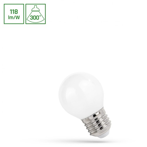 E27 5,5W LED kogellamp - G45, 650lm, 4000K, neutraal wit