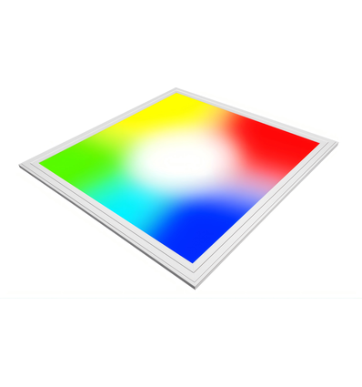 60x60 Wifi RGB+CCT LED-paneel, 36W - Hoogte: 13mm, witte rand