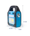 Noodverlichting met batterij en zonnepaneel - Inclusief 3 LED-lampen, schijnwerper, groot zonnepaneel, powerbank