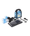 Noodverlichting met batterij en zonnepaneel - Inclusief 3 LED-lampen, schijnwerper, groot zonnepaneel, powerbank