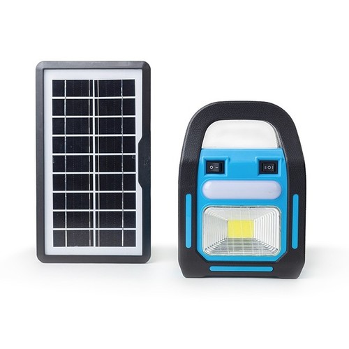 Noodverlichting met batterij en zonnepaneel - Inclusief 3 LED-lampen, schijnwerper, groot zonnepaneel, powerbank