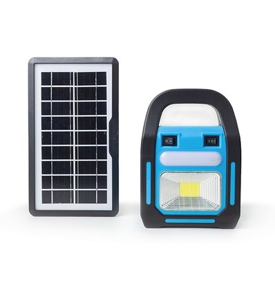 Noodverlichting met batterij en zonnepaneel - Inclusief 3 LED-lampen, schijnwerper, groot zonnepaneel, powerbank