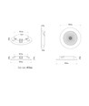 2.8W HiluX D1 Gen3 Full Spectrum LED inbouwspot RA97 - 3000K, Zwart