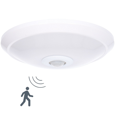 SH LED Plafondlamp met PIR-sensor van 8W in 3000K - 120°