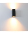 Los Angeles Buitenwandlamp Up/Down GU10 IP44 - Zwart