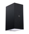 Los Angeles buitenwandlamp met schemersensor, Up/Down, GU10, IP44 - Zwart