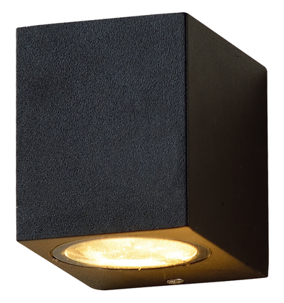 Los Angeles Buitenwandlamp GU10 IP44 Single - Zwart