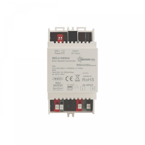 DIN Rail DALI Master Controller - DALI dimbaar, wit