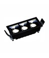 GRID Model M - Inbouw Grid 8W - 47x45x106 mm, 45° Zwart (zonder lichtbron)
