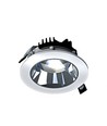 Model L Downlight 20W - inbouw, zonder lichtbron, verstelbare richting 30°, 160x70 mm, wit