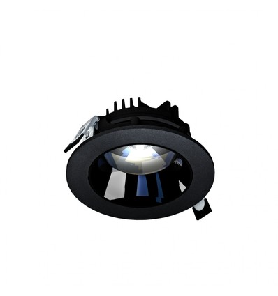 Model M Downlight 14W - inbouw, verstelbare richting zonder lichtbron, 30°, 130x58 mm, zwart