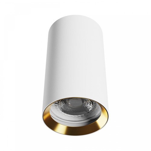 Chloe Variosa GU10 opbouw GU10 - 230V, IP20, 55x100mm, wit / goud, rond, zonder lichtbron