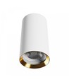 Chloe Variosa GU10 opbouw GU10 - 230V, IP20, 55x100mm, wit / goud, rond, zonder lichtbron