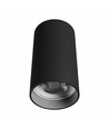 GU10 opbouwspot - Zwart, rond, plafondlamp, zonder lichtbron