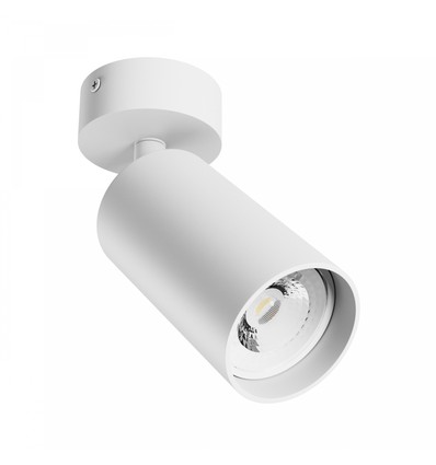 GU10 Wand/plafond gemonteerde spot - Wit, opbouw, IP20, zonder lichtbron