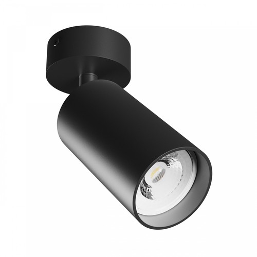 GU10 Wand-/plafondspot - Zwart, opbouw, IP20, zonder lichtbron