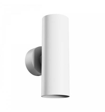 Squalla Variosa Tubo 2xGU10 - Wandlamp zonder lichtbron, 230V, IP20, 55x160x90mm, wit, rond