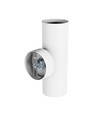 Squalla Variosa Tubo 2xGU10 - Wandlamp zonder lichtbron, 230V, IP20, 55x160x90mm, wit, rond
