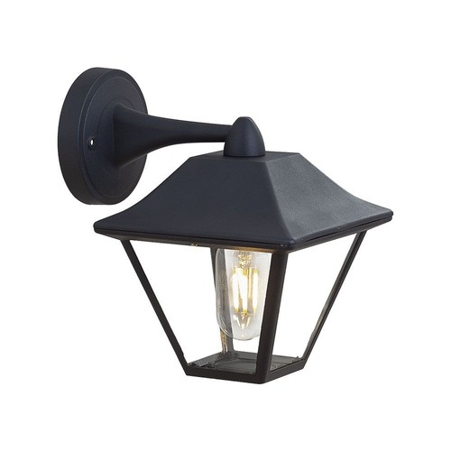 E27 Wandlamp - IP44 buiten, zwart, zonder lichtbron