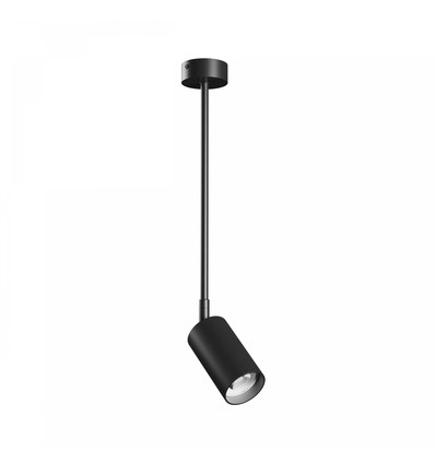 VARIOSA GU10 plafondspot - Zwart, aluminium, voor 1x GU10, IP20 binnenshuis