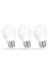 3-pak E27 6W LED-lamp - G45, warm wit