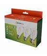 3 stuks E27 7W LED lamp - GLS, filament, 770lm, warm wit, 3-pack