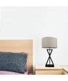 V-Tac moderne design tafellamp - Wit/zwart, 1,5 meter snoer, E27 fitting, zonder lichtbron
